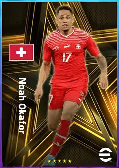 Noah Okafor eFootball 2026 player card, 78 OVR CF