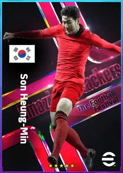 Son Heung-Min eFootball 2026 player card, 86 OVR LWF