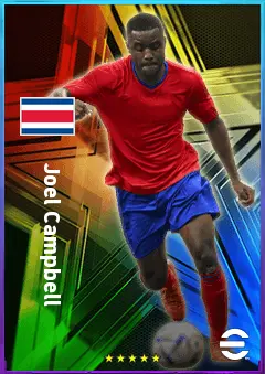 Joel Campbell eFootball 2026 player card, 76 OVR RWF