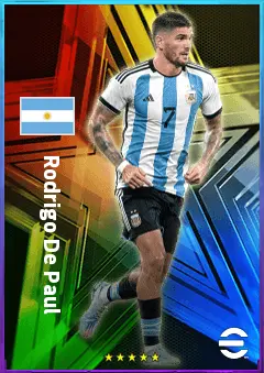 Rodrigo De Paul eFootball 2026 player card, 83 OVR CMF