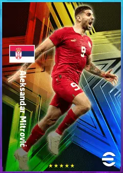 Aleksandar Mitrović eFootball 2026 player card, 80 OVR CF