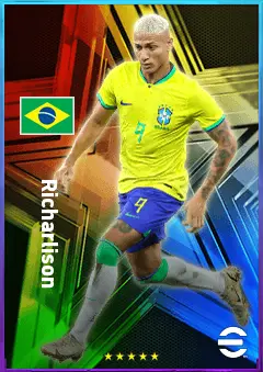 Richarlison eFootball 2026 player card, 82 OVR CF