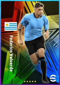 Federico Valverde eFootball 2026 player card, 84 OVR CMF