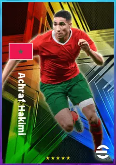 Achraf Hakimi eFootball 2026 player card, 83 OVR RB