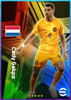 Cody Gakpo eFootball 2026 player card, 81 OVR CF