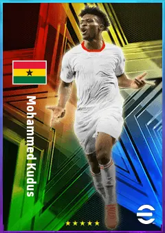 Mohammed Kudus eFootball 2026 player card, 79 OVR CF
