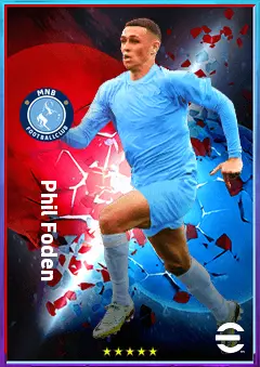 Phil Foden eFootball 2026 player card, 84 OVR LWF
