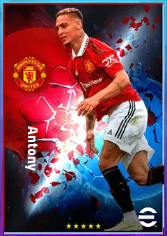 Antony eFootball 2026 player card, 82 OVR RWF