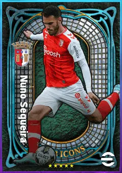 Nuno Sequeira eFootball 2026 player card, 76 OVR LB