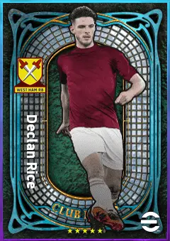 Declan Rice eFootball 2026 player card, 84 OVR DMF