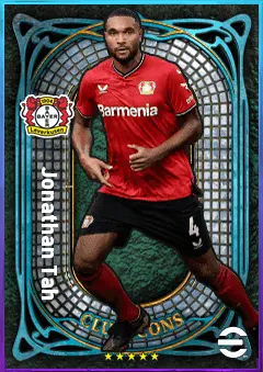 Jonathan Tah eFootball 2026 player card, 82 OVR CB