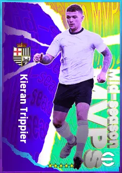 Kieran Trippier eFootball 2026 player card, 80 OVR RB
