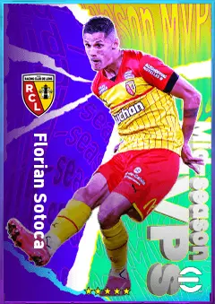 Florian Sotoca eFootball 2026 player card, 76 OVR CF