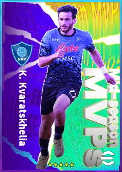 K. Kvaratskhelia eFootball 2026 player card, 79 OVR LWF
