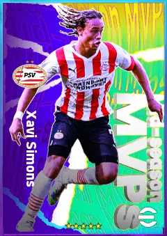 Xavi Simons eFootball 2026 player card, 79 OVR AMF