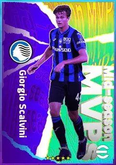 Giorgio Scalvini eFootball 2026 player card, 76 OVR CB