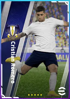 Cristian Romero eFootball 2026 player card, 83 OVR CB