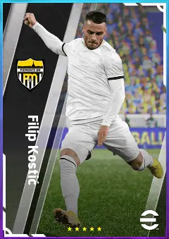 Filip Kostić eFootball 2026 player card, 82 OVR LMF