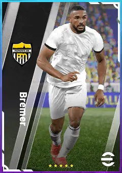 Bremer eFootball 2026 player card, 82 OVR CB