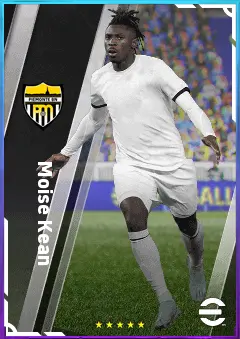 Moise Kean eFootball 2026 player card, 79 OVR CF