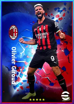 Olivier Giroud eFootball 2026 player card, 81 OVR CF