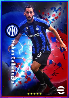 Hakan Çalhanoğlu eFootball 2026 player card, 83 OVR CMF