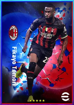 Fikayo Tomori eFootball 2026 player card, 83 OVR CB