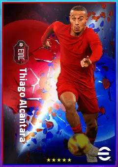 Thiago Alcantara eFootball 2026 player card, 83 OVR CMF