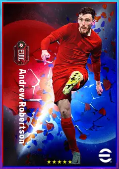 Andrew Robertson eFootball 2026 player card, 85 OVR LB