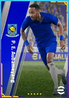 P. E. Aubameyang eFootball 2026 player card, 82 OVR CF