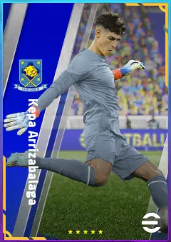 Kepa Arrizabalaga eFootball 2026 player card, 80 OVR GK