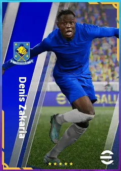 Denis Zakaria eFootball 2026 player card, 83 OVR DMF
