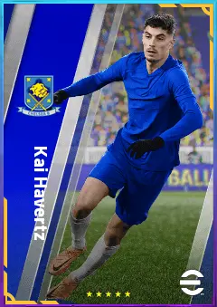 Kai Havertz eFootball 2026 player card, 84 OVR SS