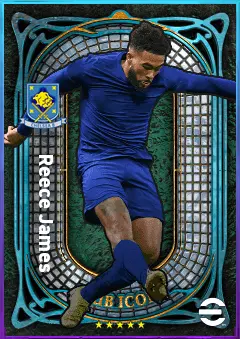 Reece James eFootball 2026 player card, 83 OVR RB