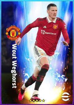 Wout Weghorst eFootball 2026 player card, 80 OVR CF