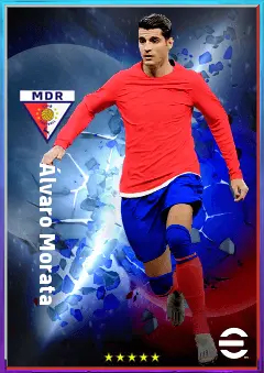 Álvaro Morata eFootball 2026 player card, 82 OVR CF