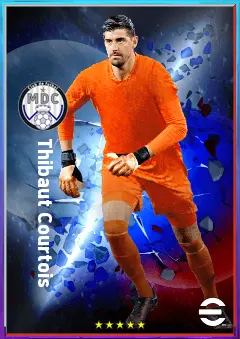 Thibaut Courtois eFootball 2026 player card, 87 OVR GK