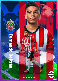 Fernando Beltrán eFootball 2026 player card, 78 OVR CMF