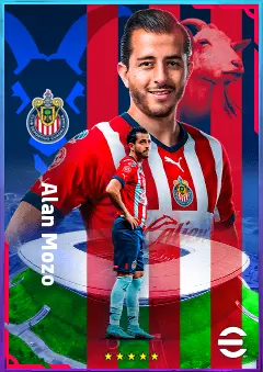 Alan Mozo eFootball 2026 player card, 77 OVR RB