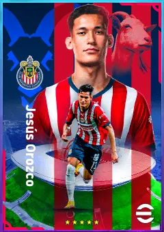Jesús Orozco eFootball 2026 player card, 74 OVR CB