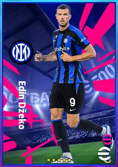 Edin Džeko eFootball 2026 player card, 83 OVR CF