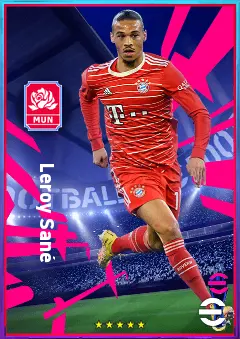 Leroy Sané eFootball 2026 player card, 84 OVR LWF