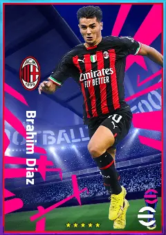 Brahim Díaz eFootball 2026 player card, 80 OVR AMF
