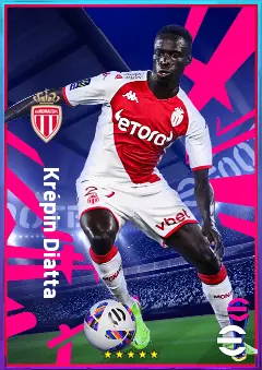 Krépin Diatta eFootball 2026 player card, 79 OVR RMF