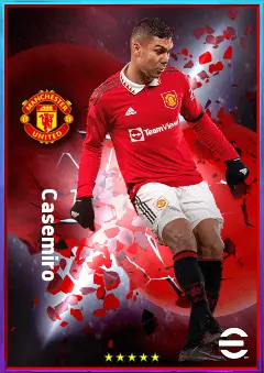 Casemiro eFootball 2026 player card, 85 OVR DMF