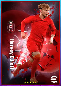 Harvey Elliott eFootball 2026 player card, 79 OVR AMF