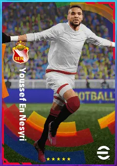 Youssef En Nesyri eFootball 2026 player card, 80 OVR CF
