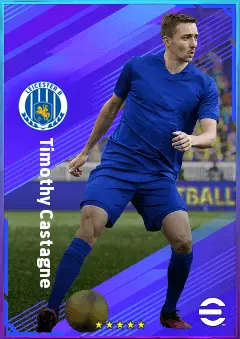 Timothy Castagne eFootball 2026 player card, 80 OVR RB