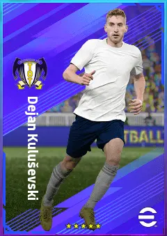 Dejan Kuluševski eFootball 2026 player card, 83 OVR RWF