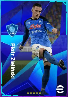 Piotr Zieliński eFootball 2026 player card, 82 OVR CMF